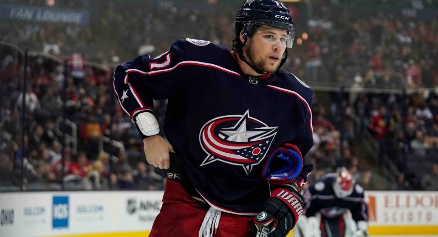 Josh Anderson is leading the Columbus Blue Jackets in the plus/minus category with a plus-11.