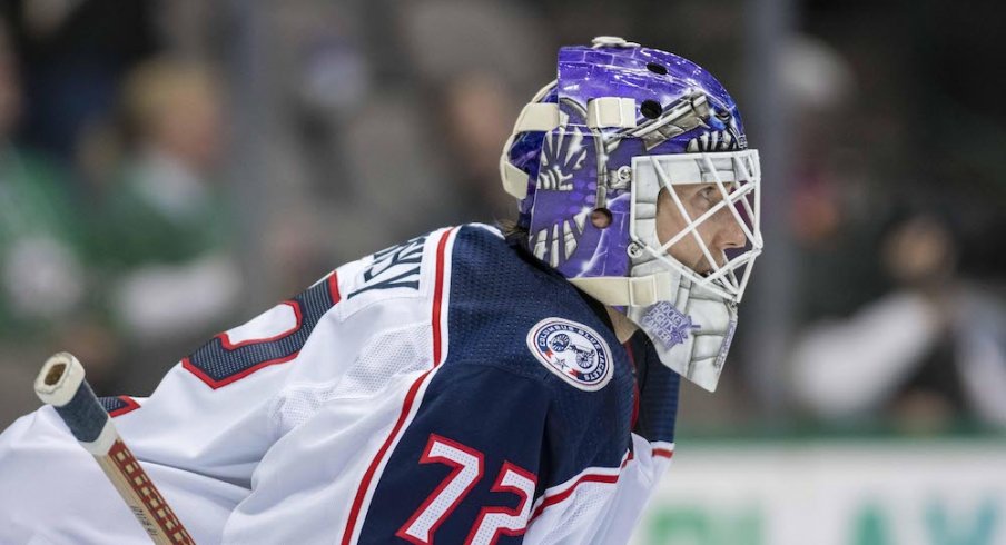 Columbus Blue Jackets goaltender Sergei Bobrovsky.