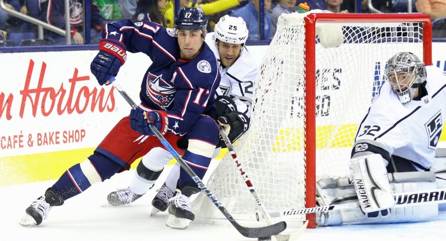 Brandon Dubinsky has 9 points through 20 games for the Columbus Blue Jackets, already more than half his point total from last season.