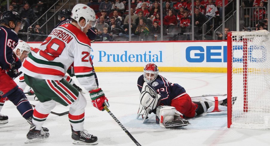 Sergei Bobrovsky had his second shutout in less than a week and recorded 39 saves against the New Jersey Devils.