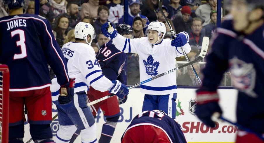 The Columbus Blue Jackets' five-game winning streak was snapped on Friday night against the Toronto Maple Leafs.