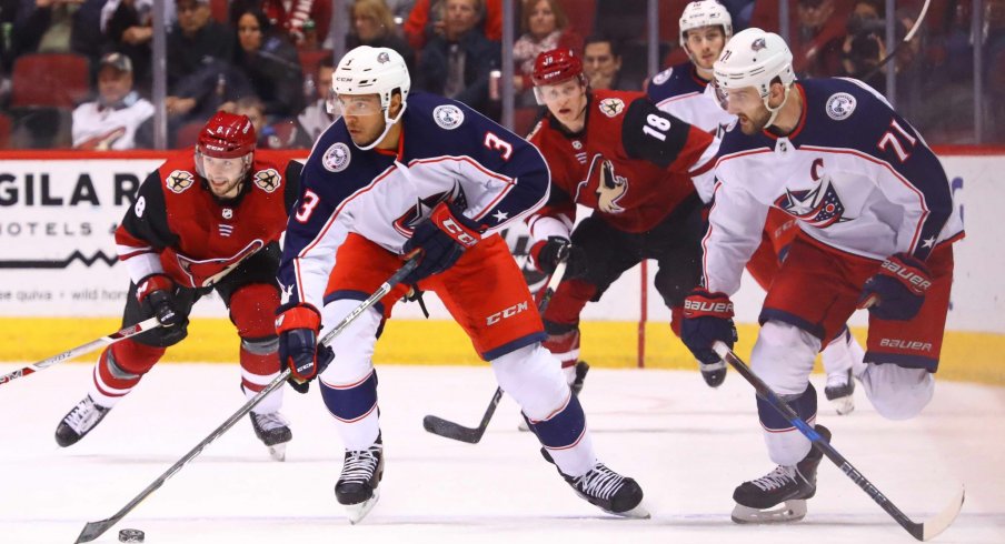 Seth Jones is on pace almost exactly to his production last year, after missing a few weeks to start the season for the Columbus Blue Jackets. He has seven goals and 25 assists through 45 games.