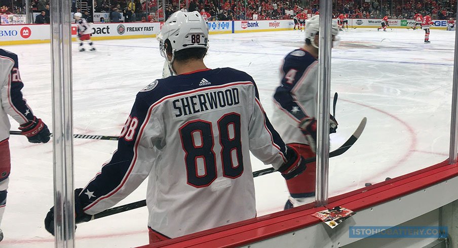 Kole Sherwood making his NHL debut in Chicago.