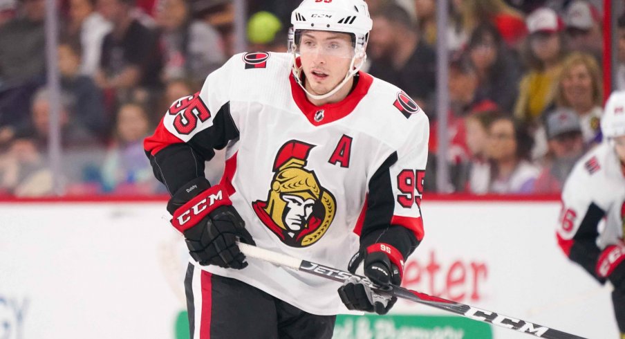 In 50 games for the Ottawa Senators this season, Matt Duchene has 57 points on 27 goals and 31 assists.