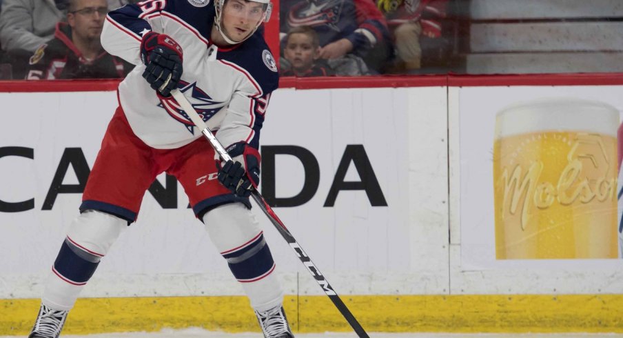 Matt Duchene debuted with the Columbus Blue Jackets tonight. 