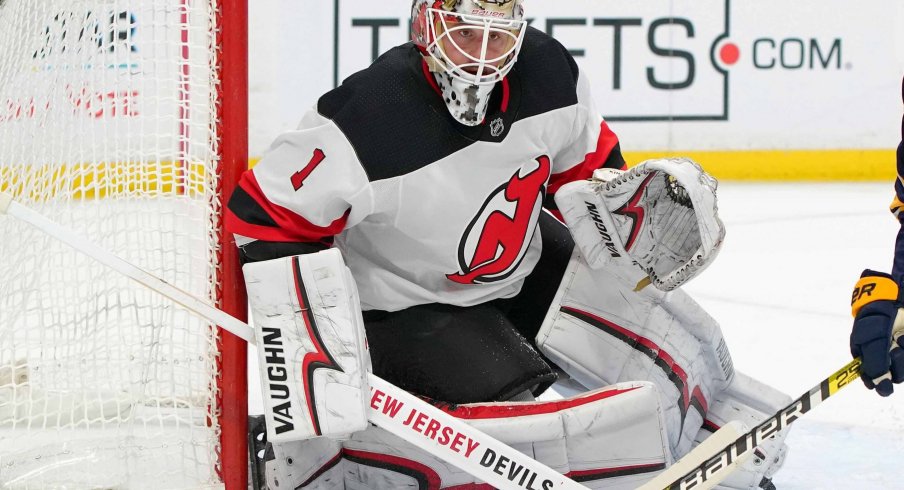 Keith Kinkaid has a record of 15-8-6 for the New Jersey Devils on the season.