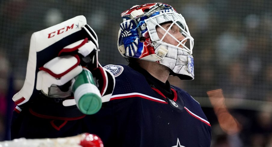 Sergei Bobrovsky was a star tonight for the Columbus Blue Jackets. 
