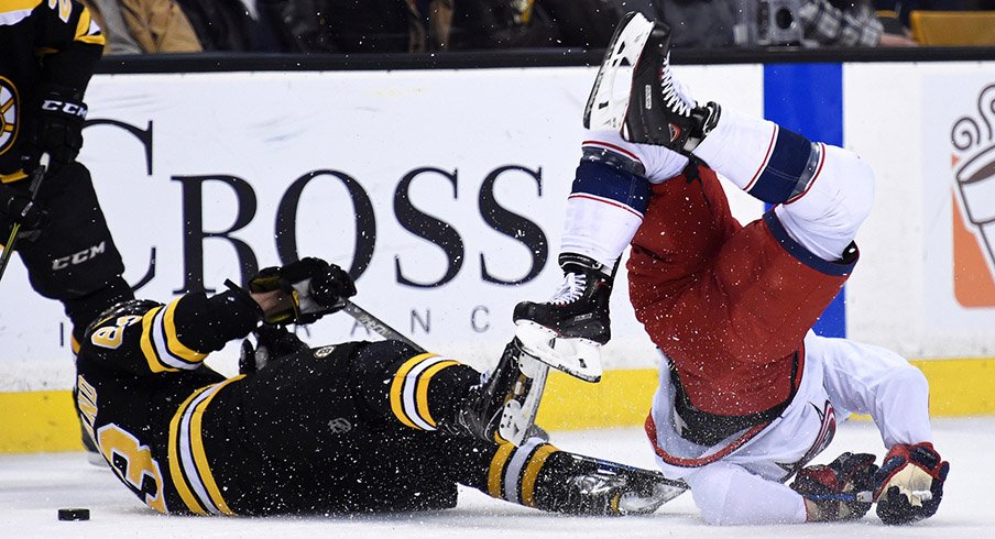 Brad Marchand and Nick Foligno will tangle again tonight.