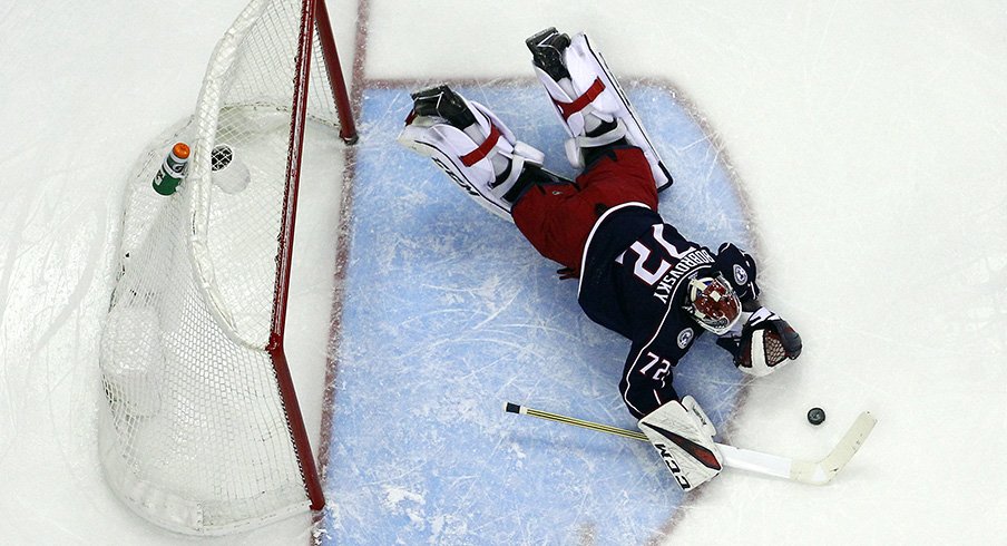 Sergei Bobrovsky was on fire Tuesday night against the Islanders.