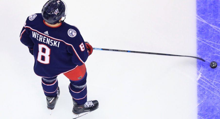 Zach Werenski will return to the lineup tonight against the Montreal Canadiens. 