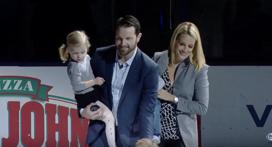 On Jan. 14, Rick Nash returned to Nationwide Arena to drop the puck ahead of the Columbus Blue Jackets versus New York Rangers game, just after his retirement announcement.