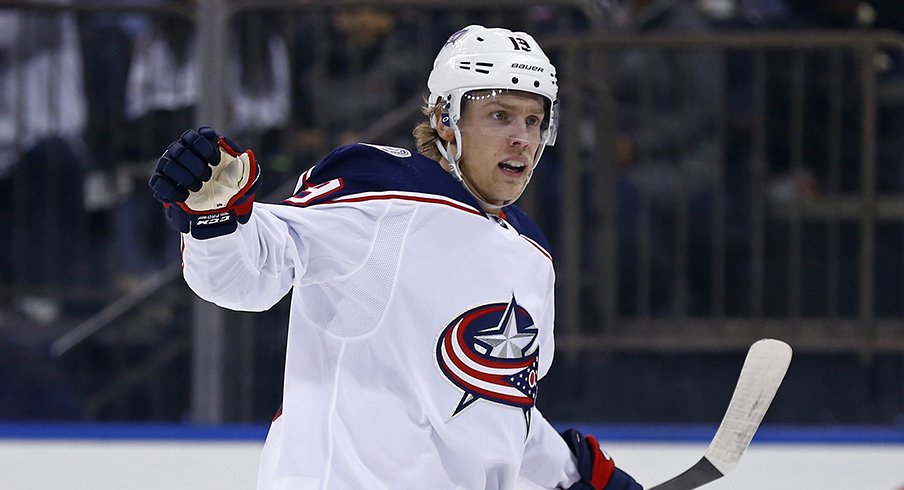 Ryan Dzingel scored an important one for the Blue Jackets in New York Friday night.