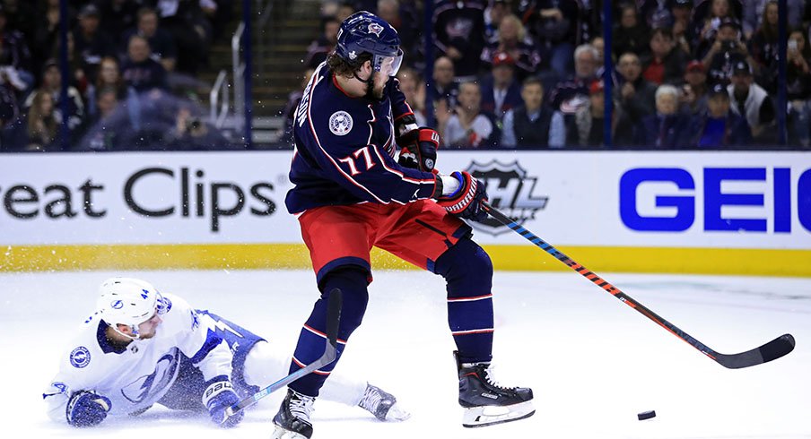 Josh Anderson has been a wrecking ball in the Blue Jackets' series against the Tampa Bay Lightning.