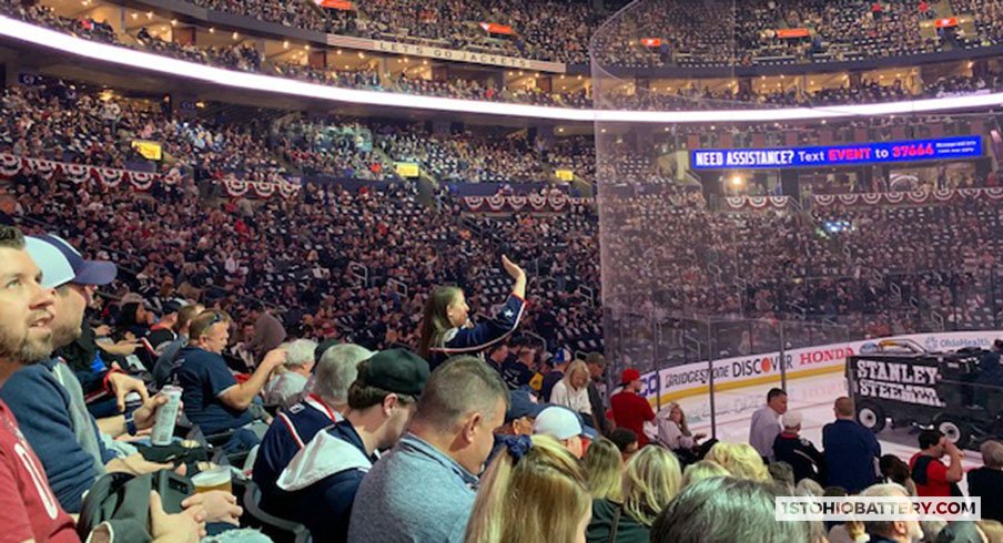 The Columbus Blue Jackets saw a record crowd for Game 4