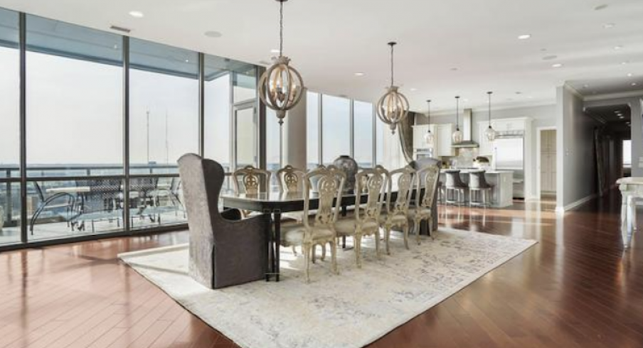 Sergei Bobrovsky's spectacular downtown condo is officially on the housing market.