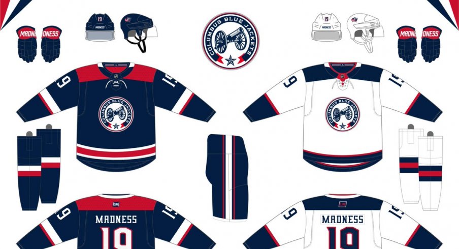 Columbus Blue Jackets Throwback Uniform Concept  Columbus blue jackets, Blue  jacket, Custom jerseys