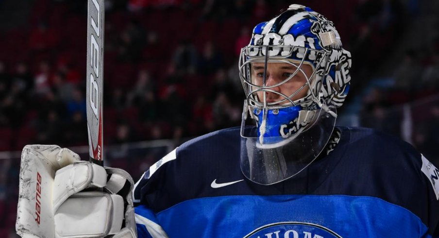 Veini Vehvilainen was a sixth-round pick for the Columbus Blue Jackets in 2018.