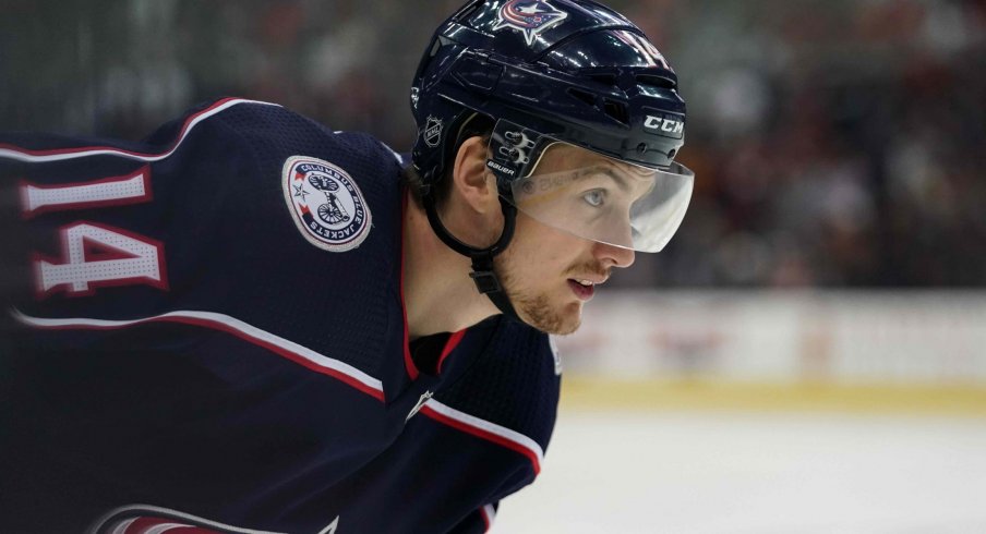 Dean Kukan had five points in 25 games played for the Columbus Blue Jackets this past regular season.