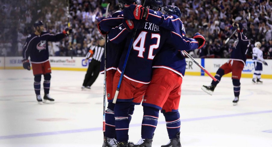 The Columbus Blue Jackets scored 258 goals in 2018-2019, the most in a single season in franchise history.