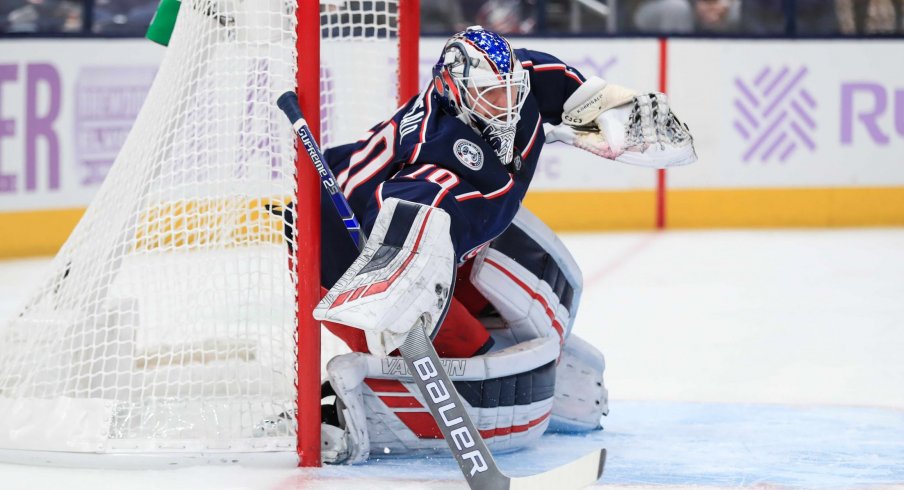 Joonas Korpisalo recorded his second career shutout on Monday night against the Ottawa Senators.