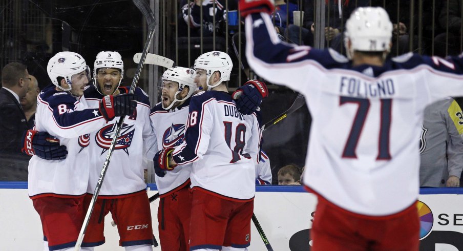 The Columbus Blue Jackets have posted a 9-0-1 record in their last ten games.