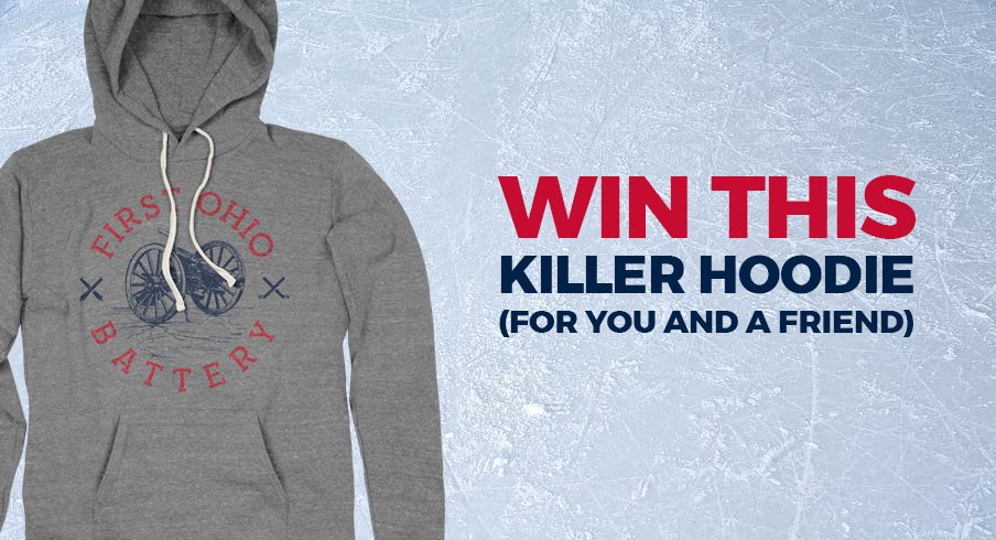 Here's your chance to win a pair of 1st Ohio Battery hoodies.