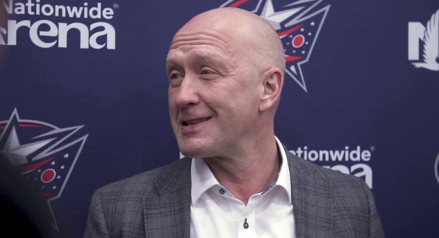 Columbus Blue Jackets GM Jarmo Kekalainen addresses the media following the 2019 NHL trade deadline.