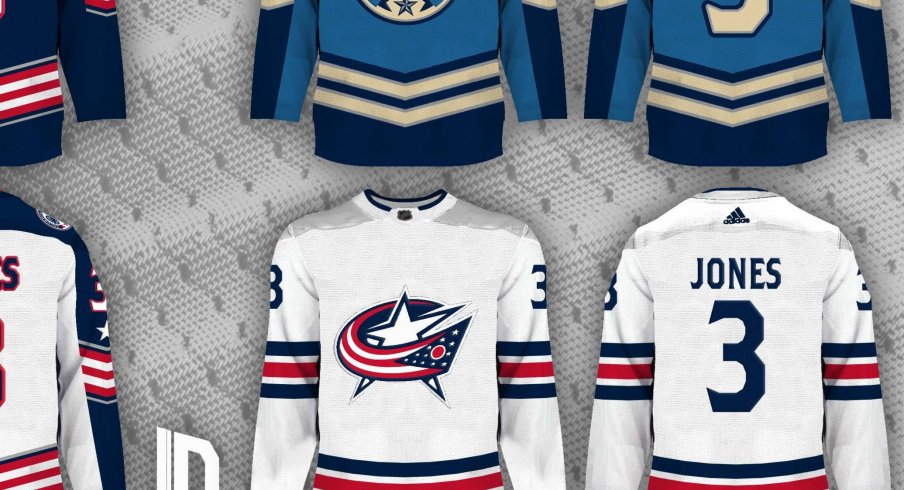 Columbus Blue Jackets color rush jersey concepts by Lucas Daitchman - should the team adopt these ideas?