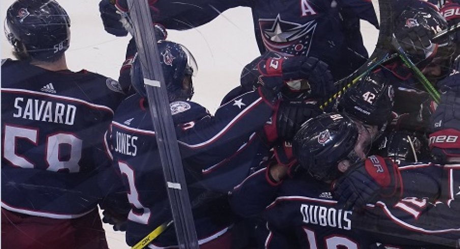 The Columbus Blue Jackets defeated the Toronto Maple Leafs 4-3 in overtime in Game 3 on Thursday night.