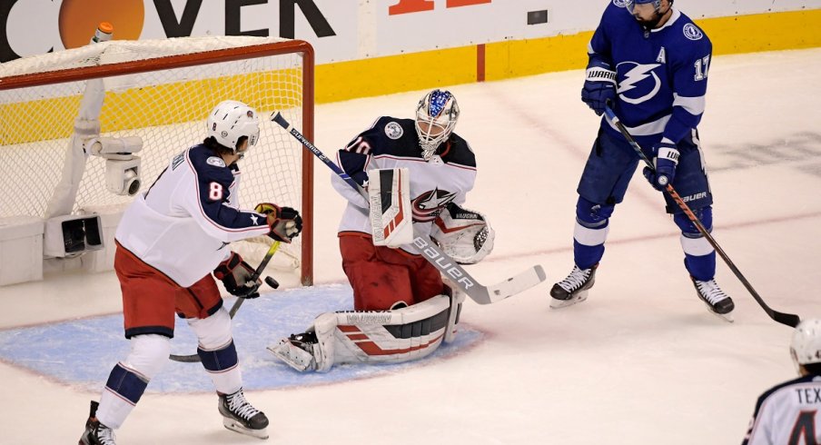  Joonas Korpisalo making another save