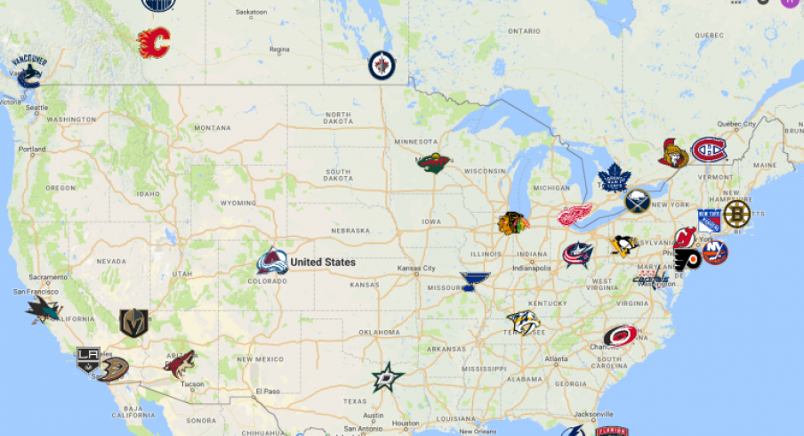 NHL Map