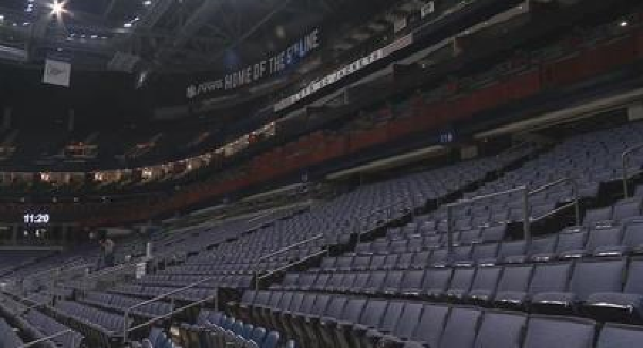 Empty Stands at Nationwide Arena