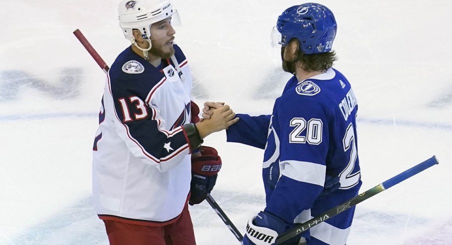 Columbus and Tampa Bay have split back-to-back postseason series.