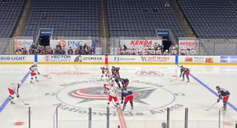 The Columbus Blue Jackets Split Their Roster For A Wednesday Night Scrimmage