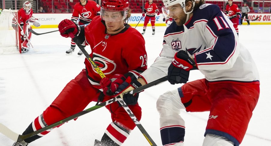 The Carolina Hurricanes and the Columbus Blue Jackets meet in Raleigh, North Carolina on Thursday evening.
