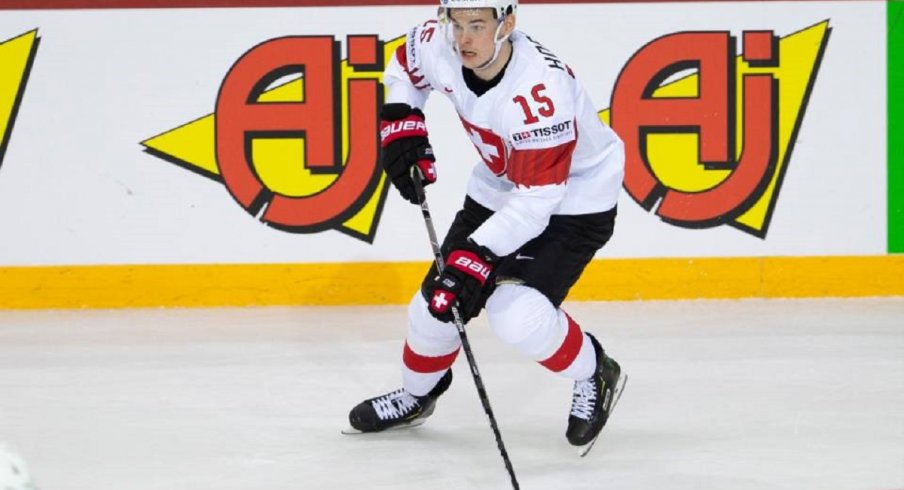 Gregory Hofmann playing for Team Switzerland