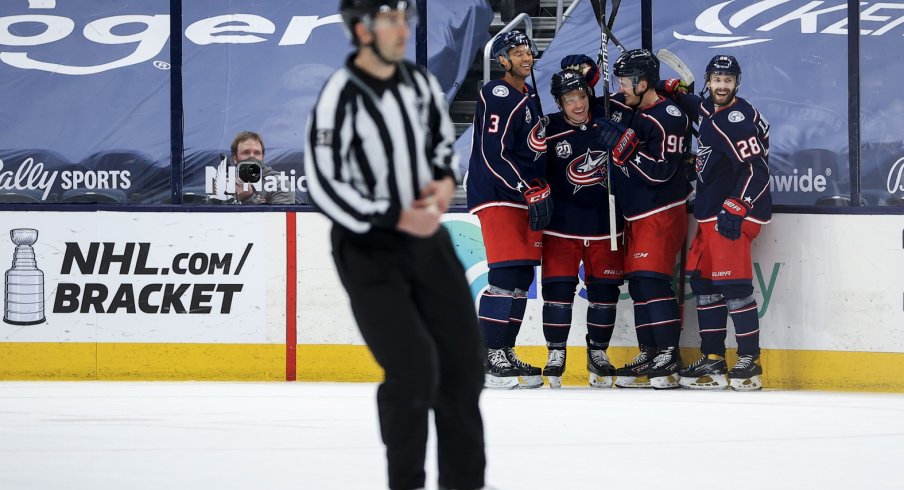 The Columbus Blue Jackets weren't given many gifts by the on-ice officials.