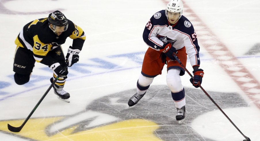 Yegor Chinakhov will make his NHL debut Tuesday, replacing Max Domi in the lineup as the Blue Jackets seek their first 3-0-0 start in club history.