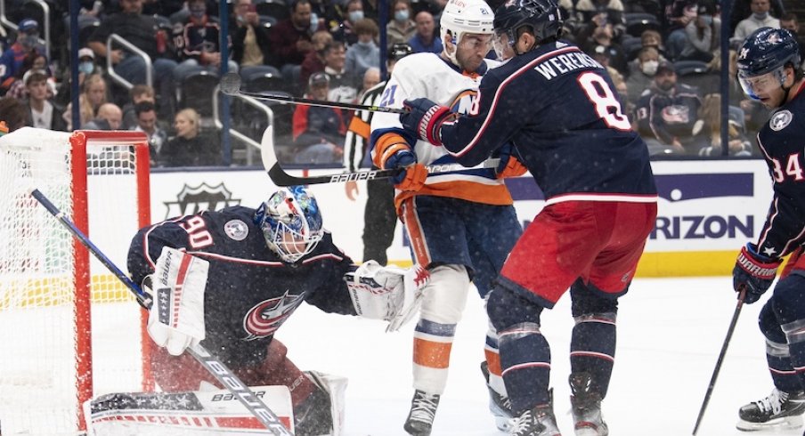 Columbus Blue Jackets vs New York Islanders.