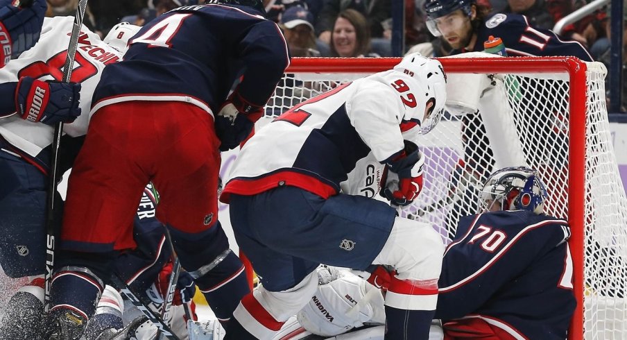 Joonas Korpisalo struggled mightily in the Columbus Blue Jackets 4-3 loss to the Washington Capitals.