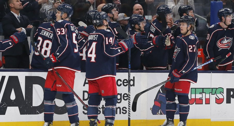 With six goals in just 16 games as a member of the Columbus Blue Jackets, defenseman Adam Boqvist is showing his potential as a deadly two-way player in the NHL.