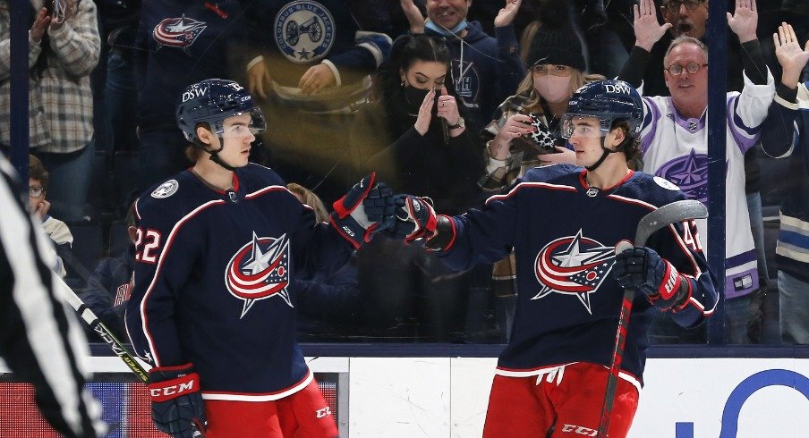 Alexandre Texier's goal in the first period gave the Columbus Blue Jackets a point, but the Anaheim Ducks picked up a 2-1 victory in the shootout.