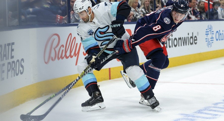 Columbus defeated Seattle 2-1 in overtime in the Blue Jackets' second game of the season.