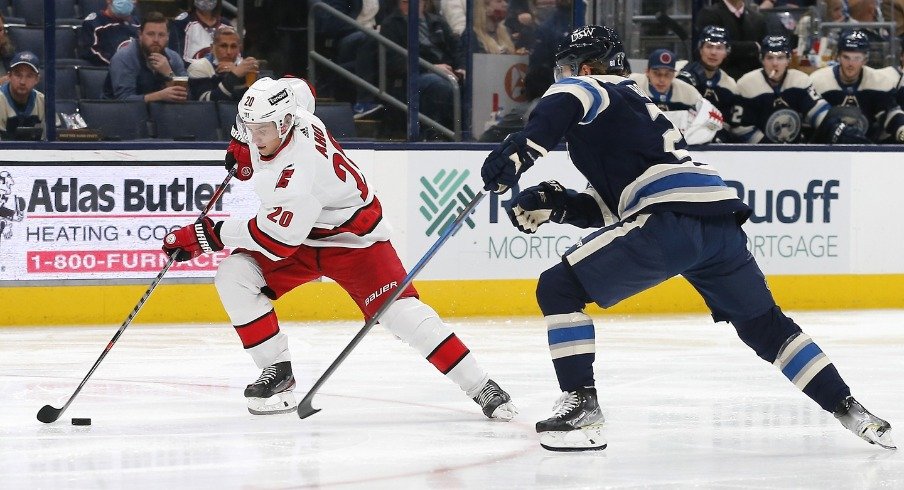 Carolina soundly defeated Columbus in their first clash of the season, winning 5-1 at Nationwide Arena in October.