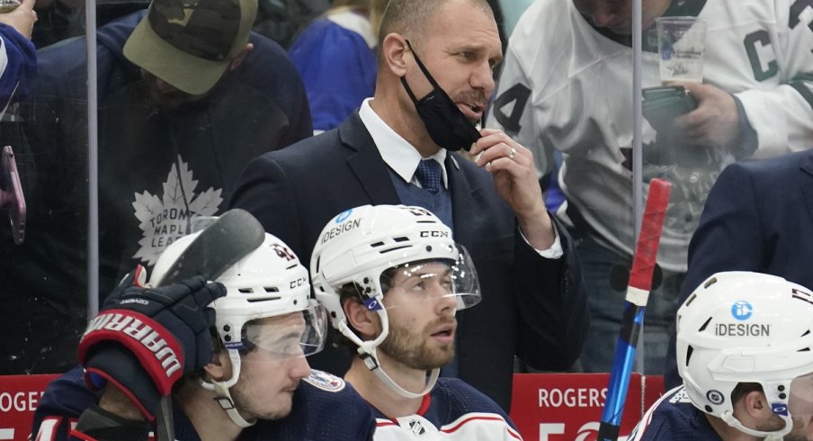 Columbus Blue Jackets head coach Brad Larsen