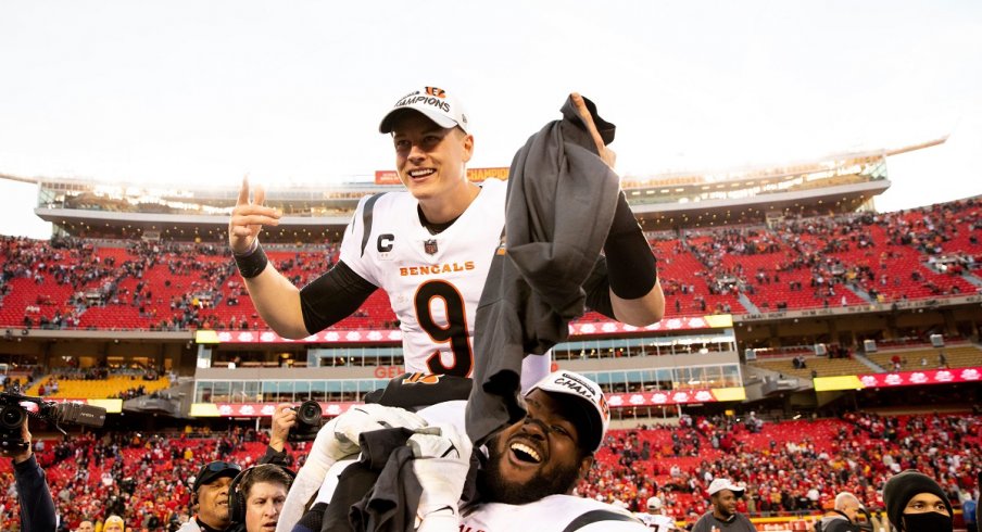 Joe Burrow after winning the AFC championship game