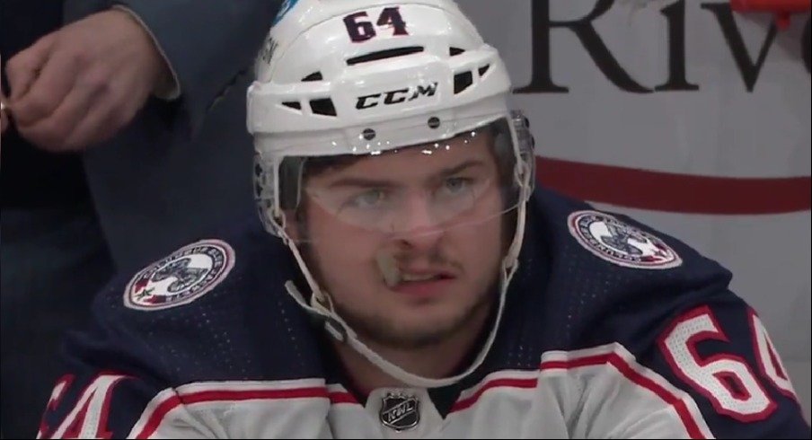 Trey Fix-Wolansky scored in the third period of his first career NHL game, giving the Columbus Blue Jackets their first lead of the game in an eventual 5-4 win.