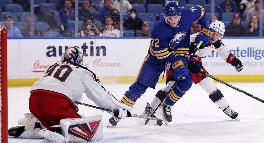 The Columbus Blue Jackets and Buffalo Sabres have met twice in Buffalo, but Sunday's third and final meeting of the season will be the first and only in Columbus.