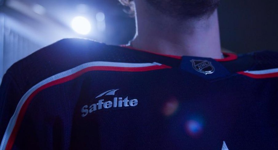 The Columbus Blue Jackets are partnering with Safelite Auto Glass and all of the Blue Jackets jerseys will feature the Satellite logo starting in 2022-23.