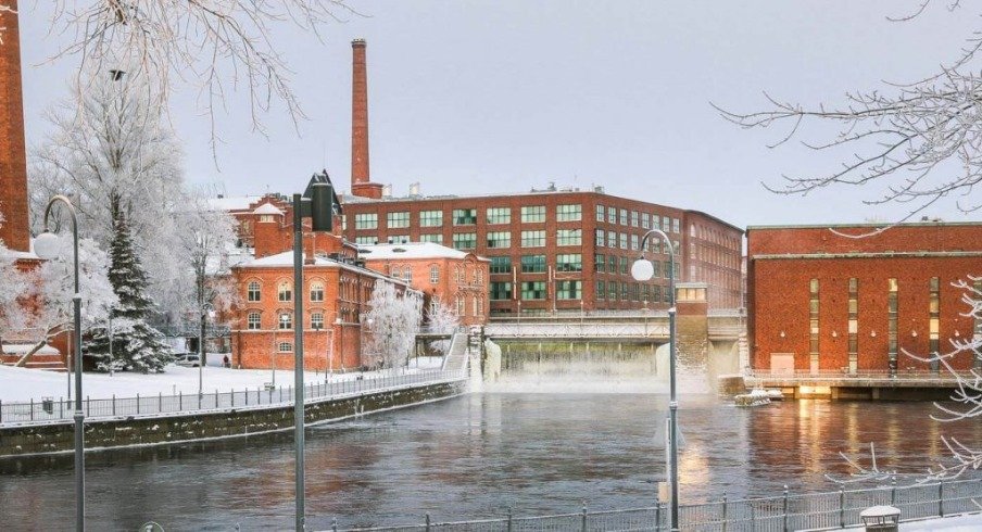 Tampere, Finland in the winter.